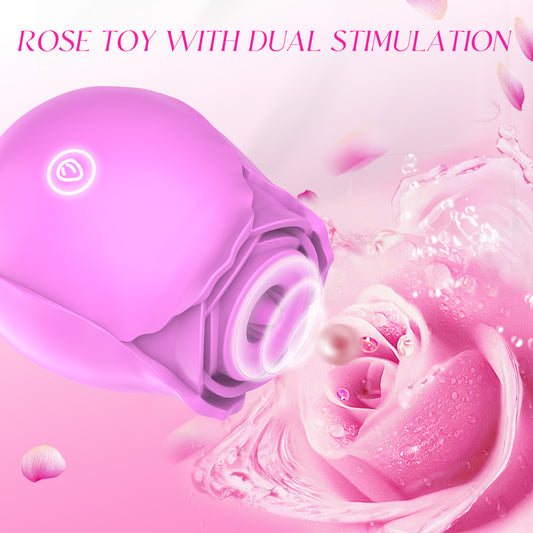 Lolitree G-spot Vibrators,Sex Toys with 10 Modes Suction Vibrator-Clitoral Nipple Stimulator Sex Toy, Adult Sex Toys & Games Silicon Tongue Sex Toys Set Pink