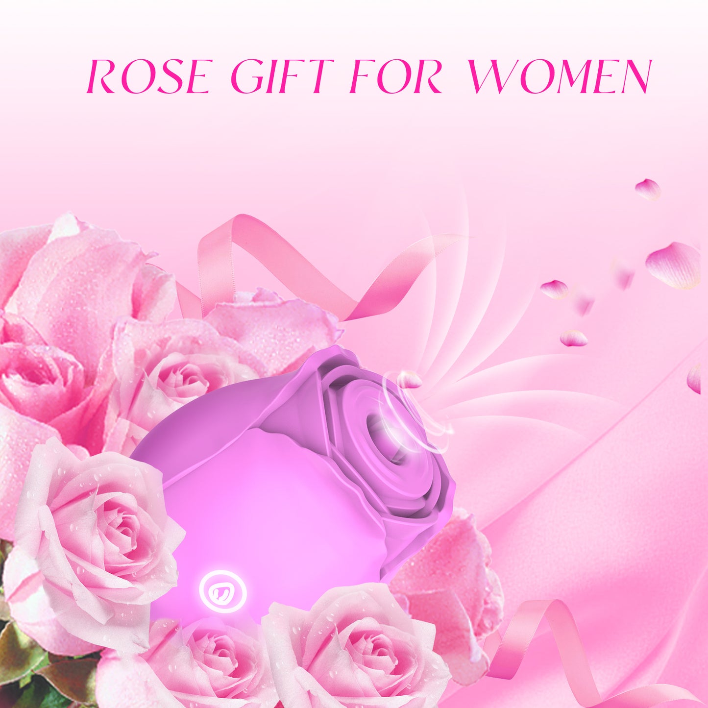 Lolitree G-spot Vibrators,Sex Toys with 10 Modes Suction Vibrator-Clitoral Nipple Stimulator Sex Toy, Adult Sex Toys & Games Silicon Tongue Sex Toys Set Pink